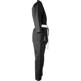 Blitz Cotton Student Karate Suit - Black, 00/120cm