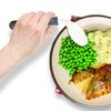 Rehabilitation Advantage Left Handed Grip Easy Coated Offset Spoon
