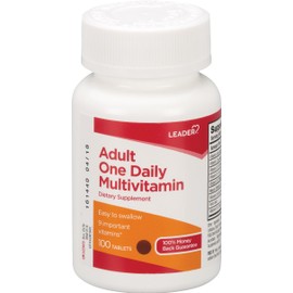 Leader One Daily Multivitamin Tablets 100 Ct. Essential Nutrients for Adults