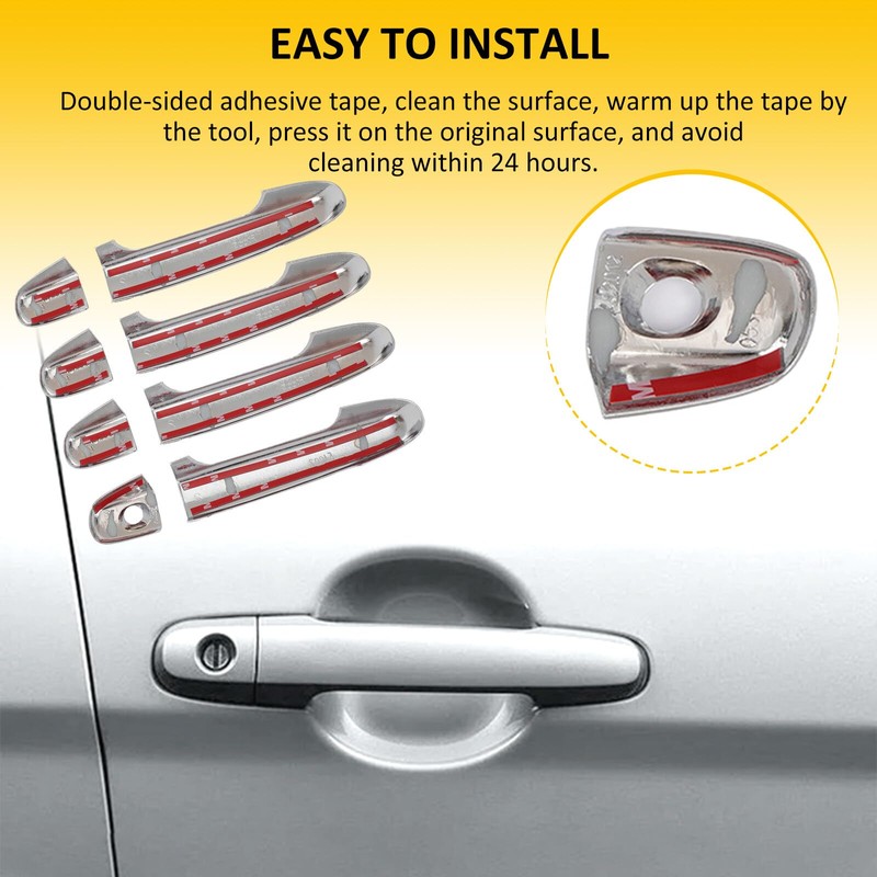 OCPTY 4PCS Door Handle Covers for 2012-2017 for Toyota Camry