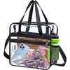 Harrington Marley Large Clear Tote Bag, Transparent Toiletry Shoulder Bag,