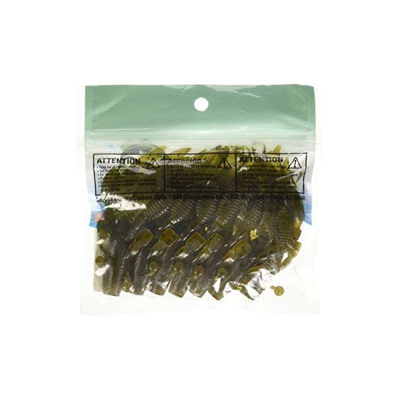 Yamamoto Flappin’ Hog 3.75", Green Pumpkin w/ large black