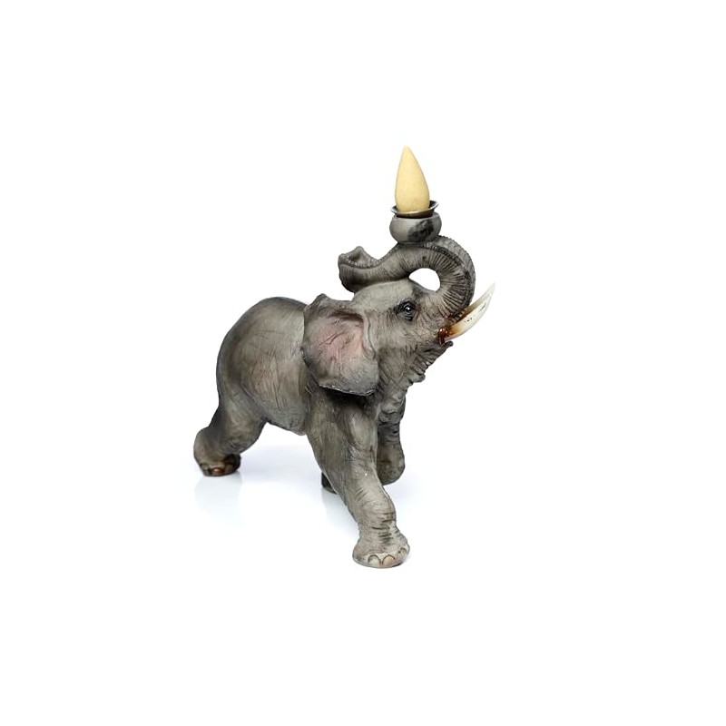 Puckator Elephant Backflow Incense Burner - Home Zen Meditation Decor