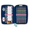 Derform Cute Dog Pencil Case Filled 2 Compartments Pencil Case