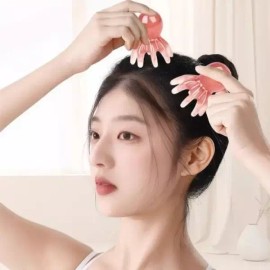 Mini Octopus 미니 문어 두피 괄사마사지 얼굴 림프 괄사 [그레이] Mini Octopus Scalp Gua Sha Massage Face Lymph Gua Sha [Gray]
