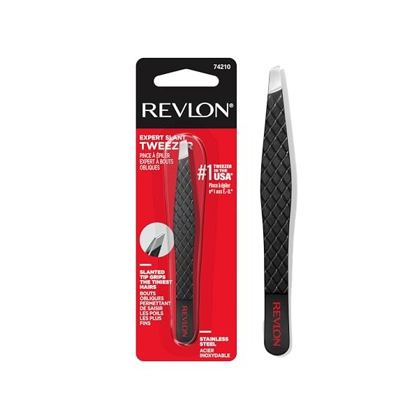 Revlon Expert Slant Tweezer, High Precision For an Easy Hair