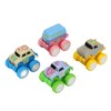 4pcs Pull Back Car Toys Cartoon Q Version Alloy Vehicle