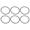 [PATIKIL] 6PCS 150mm Length Wire Keychain Cable Stainless Steel 2mm