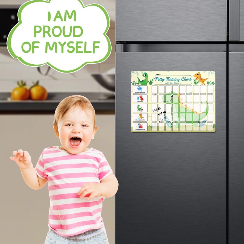 khlerox Potty Training Chart for Toddlers with 63 Reusable Magnetic