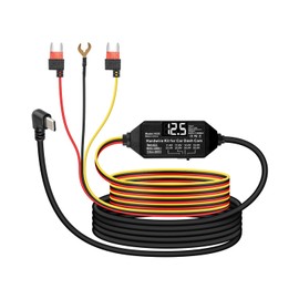 GELRHONR USB C Dash Cam Hardwire Kit, 12V-24V bis 5V Typ C Acc Hard Wire Kit für Dash Camera 11,5FT, 24H Parking Mode mit Niederspannungsschutz für Dashcam, GPS, Radardetektoren und mehr