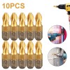Unbranded 20Pcs 1/4" Screwdriver Bits 25mm PH2 Phillips Anti Slip
