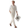 Mens Ivory Linen Suit 2 Piece Casual Summer Suits Men
