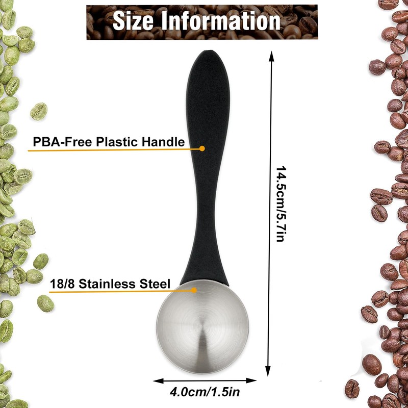 UDQYQ Coffee Scoop15ml-Stainless Steel Measuring Spoon 1 Tablespoon with Plastic
