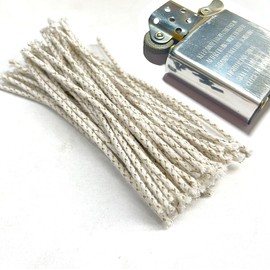 50pcs Lighter Fiberglass Wick & Cotton Material Kerosene Petrol Lighter Accessories（Universal Wick）