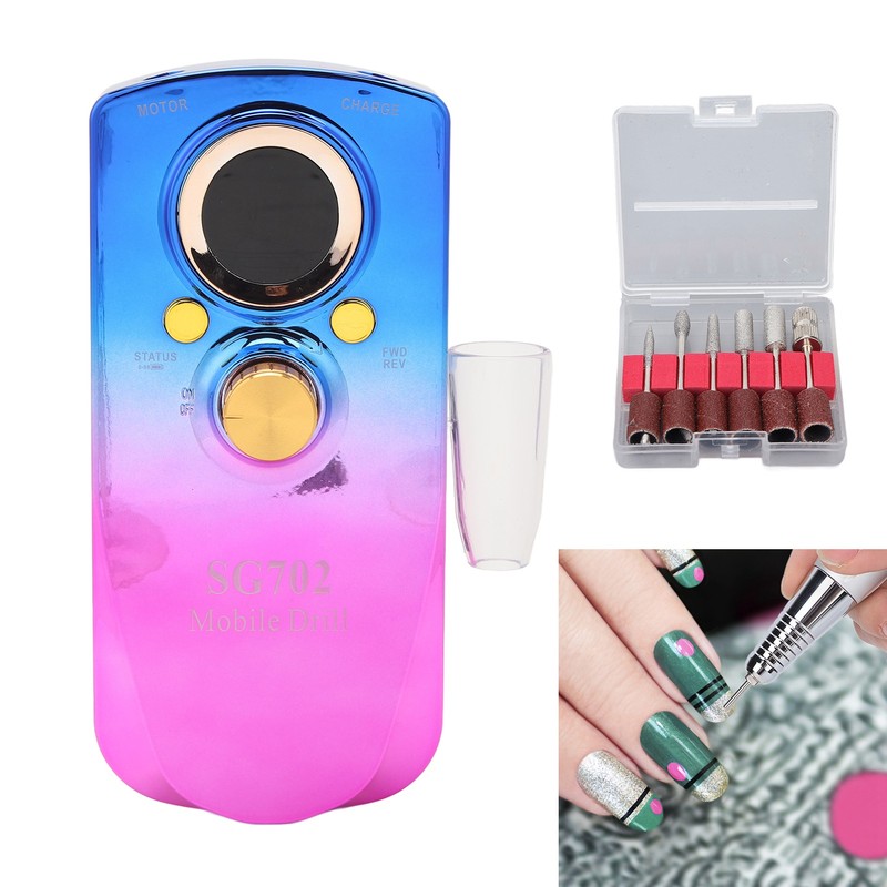 35000RPM Nail Drill Machine Polishing Grinding Electric Manicure File Tools