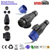 SPARKMOTO 13 Pin Trailer Plug and 13 Pin Trailer Socket,12V
