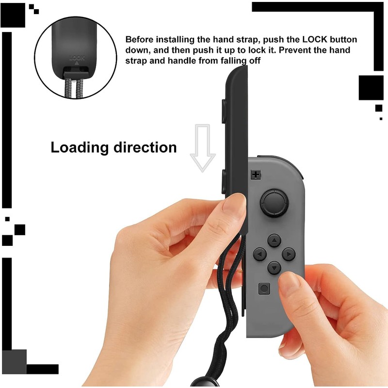 Joycon Wrist Strap for Switch Joycon 2 Pack, Joy Con