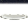 PIT66 White Solid Door Handle, Compatible with GE Dryer WE01X30378