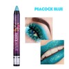 Peacock Blue Eyeshadow Stick, Pearlescent Green Color Eye Shadow, Shimmer