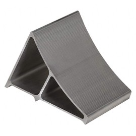 Wheel Chock, 7 in W, Silver