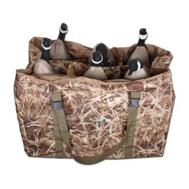 AUSCAMOTEK Water-Resistant 6-Slot Goose Decoy Bag with Adjustable Padded Straps and Camouflage Pattern