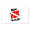 CafePress Dive Master Rectangle Sticker Rectangle Bumper Sticker Car Decal