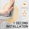 LEVERLOC 2 Pack Corner-adaptive Suction Cup Shower Caddies, Drill-Free Wall