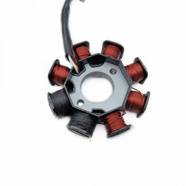 LK LEAPING KNIGHT Magneto Stator Dual Ignition 4 wires AC 8 Poles for GY6 Engine 50cc 80cc 100cc Scooter Moped ATV Sunl Roketa Dune Buggy Go Kart TaoTao Buyang Coolsport Kazuma Sunl NST