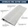 Waterlock Pro Gutter Guards Leaf Protection 25 Feet Pack Sandcastle,