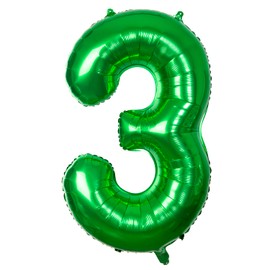 Large Number 3 Balloons,40 inch Number Balloons for Birthday Graduation Wedding Anniversary Celebration Party Decorations (Deep green)