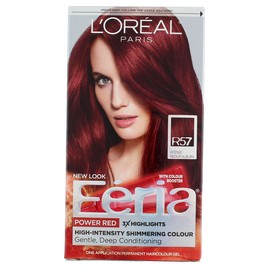 L'Oreal Paris Feria R57 Intense Medium Auburn 1 ea - Tinte permanente para cabello, Paquete de 3