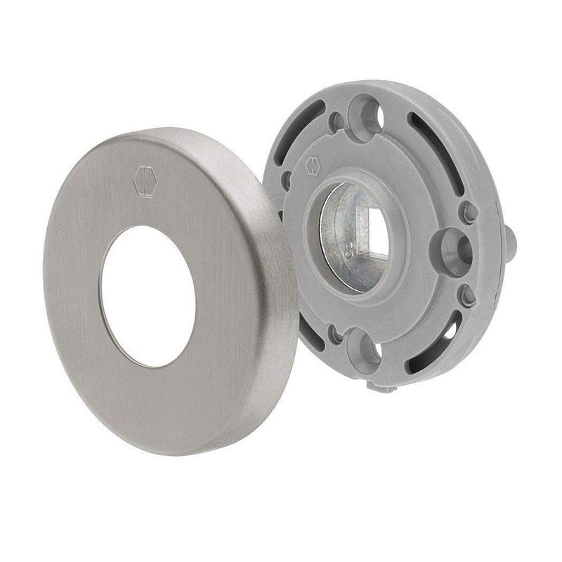 Hoppe Amsterdam Stainless Steel F69 Rosette Fitting E1400Z/42KV/42KVS, Bathroom/Toilet Design