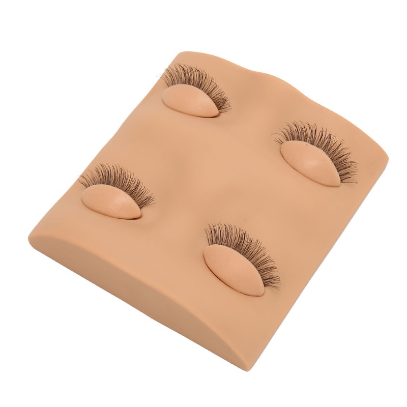 Lash Mannequin Head 2 Pairs Removable Replacement Eyes 3D Simulation