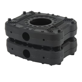 Drfeify Bike Pedal Converters, 1 Pair Nylon & Aluminum Alloy Lightweight Bike Pedal Plate Adapter Anti Skid Bike Pedal Replacement Parts