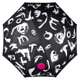 VON LILIENFELD Florentine Pocket Umbrella UV Protection Thanks to UPF 50+ Automatic Open-Close Windproof Fibreglass Lightweight Umbrella Bag, multicoloured