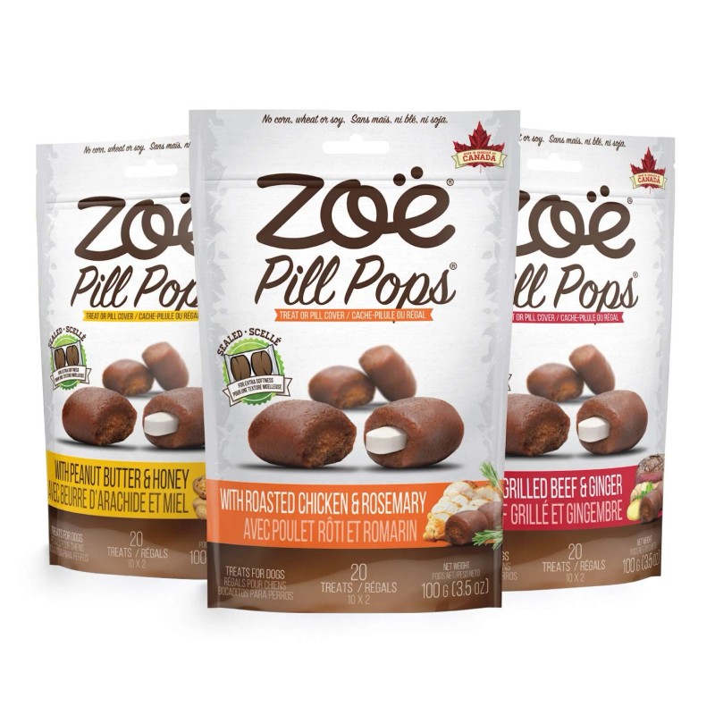 Zoe Zo Pill Pops Roasted Chicken With Rosemary 3.5Oz Natural