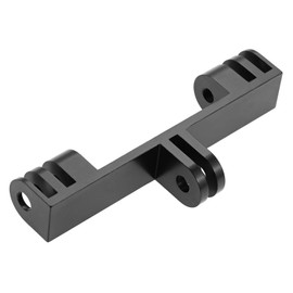 Aupoko Aluminium double mount, double mount adapter for 12/11/10/9/8/7/6/5/4/3 and other action cameras