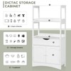 DICTAC Kitchen Pantry Storage Cabinets with Shelves,Drawer and Doors,Microwave Cart