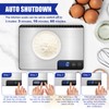 Digital Kitchen Scale, 33lb Capacity, Stainless Steel & Tempered Glass,