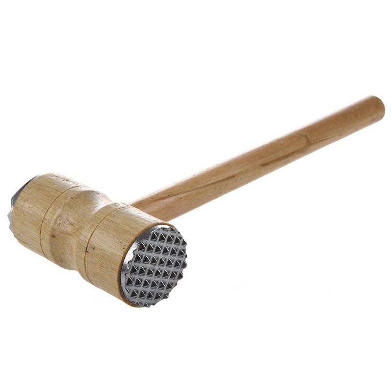 Kitchen Dual Pyramid-shaped Heads Tenderizer Meat Hammer Tool