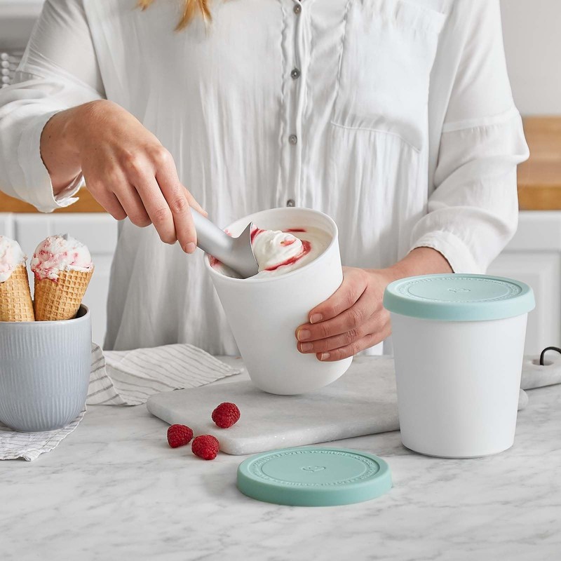 Ice Cream Containers 1L, Set of 2, Ice Cream Tubs