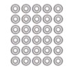 20PCS Miniature Ball Bearings Lightweight Iron Sealed Deep Groove Bearing