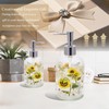 Topadorn 17 Oz Glass Soap Dispenser with Rust Proof Stainless