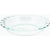 Pyrex C-209 Clear Fluted Rim Glass Pie Plate 9.5 x