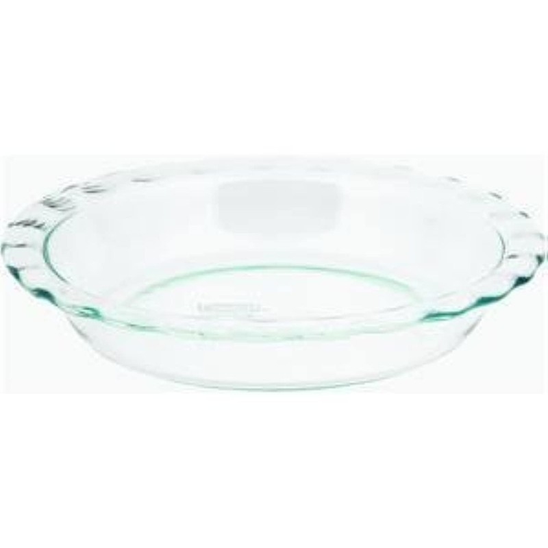 Pyrex C-209 Clear Fluted Rim Glass Pie Plate 9.5 x