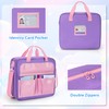 YARWO Zipper Binder Bag for Boys and Girls, 3 Ring