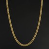Solid 14k Yellow Gold Filled Double Curb Link Chain Necklace