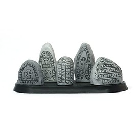 Brother Vinni Rune Stones Terrain Wargame, SAGA 28 mm, Resin, Grey