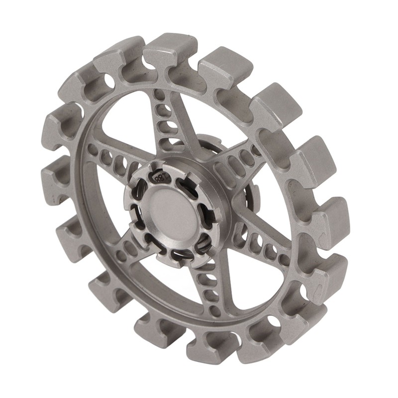 Metal Fingertip Gyroscope Round Shaped Reduce Anxiety Rotating Decompression Toy