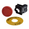 Emergency Stop Button AC 690V 10A Red Sign Plastic Shell
